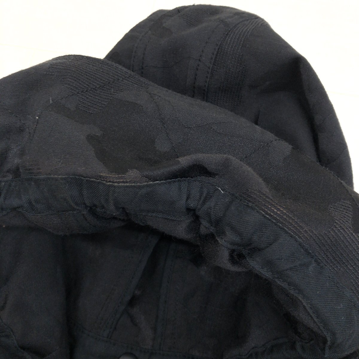 HIROKO BIS ヒロコビス 総柄 フーデット ベスト 11(L) 黒 ブラック ジャケット 羽織り 国内正規品 レディース 女性用 ヒロココシノの画像8