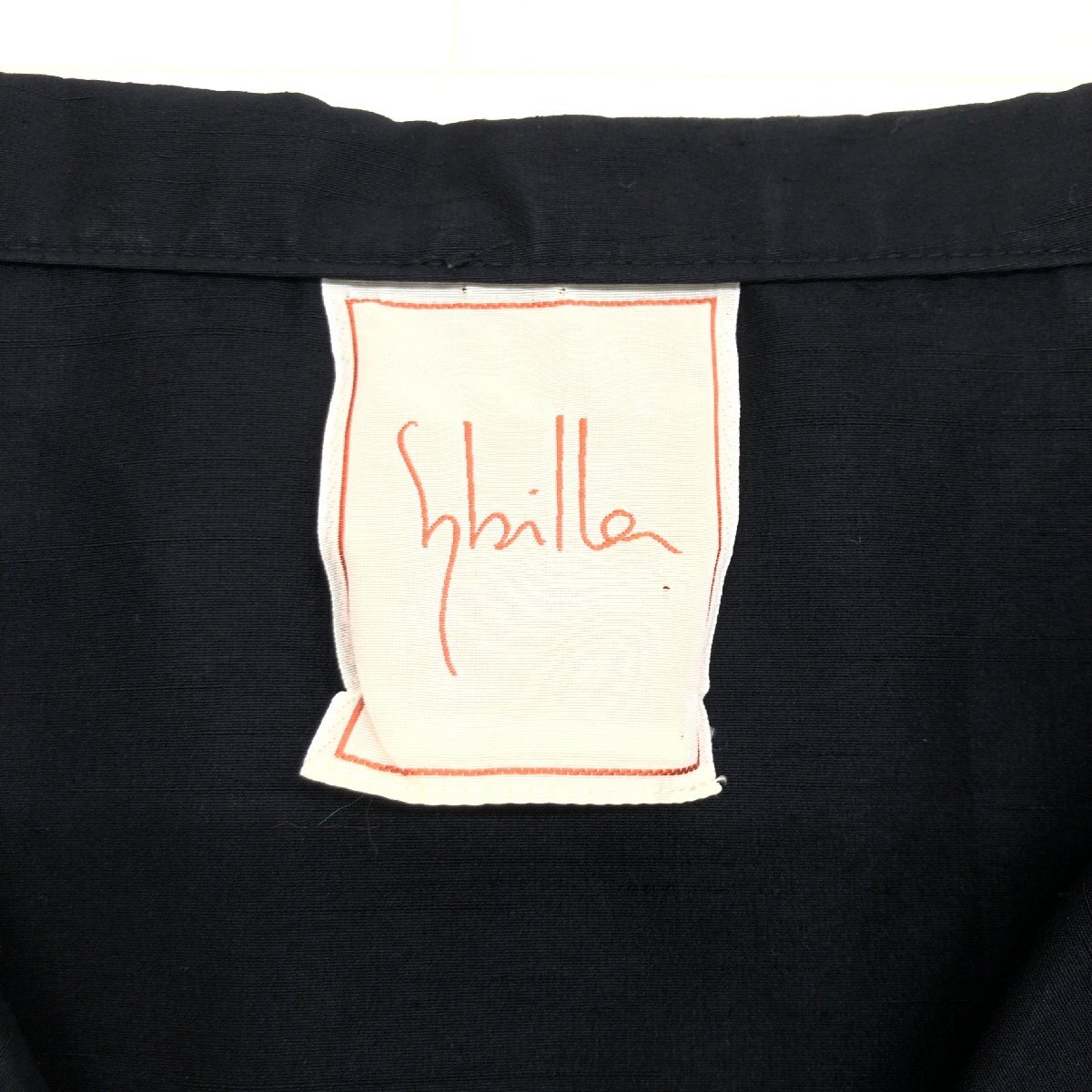 Sybilla Sybilla cropped pants summer jacket M black black made in Japan short feather weave domestic regular goods lady's for women 