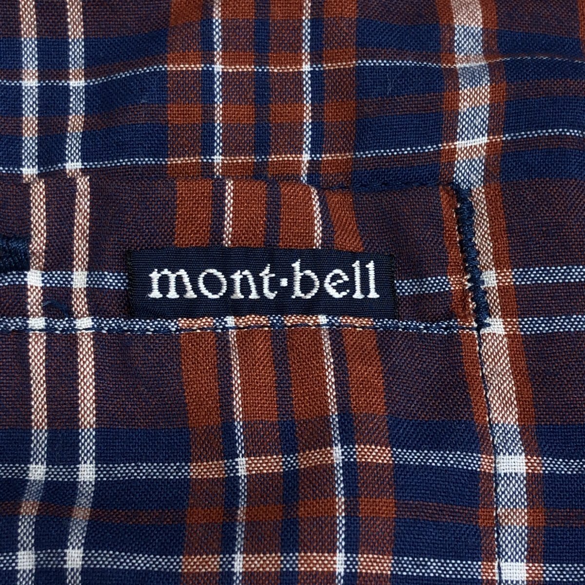 mont-bell モンベル #1114280 WIC.ライト シングルポケット ロングスリーブシャツ S マルチカラー 長袖 チェック アウトドア キャンプの画像4