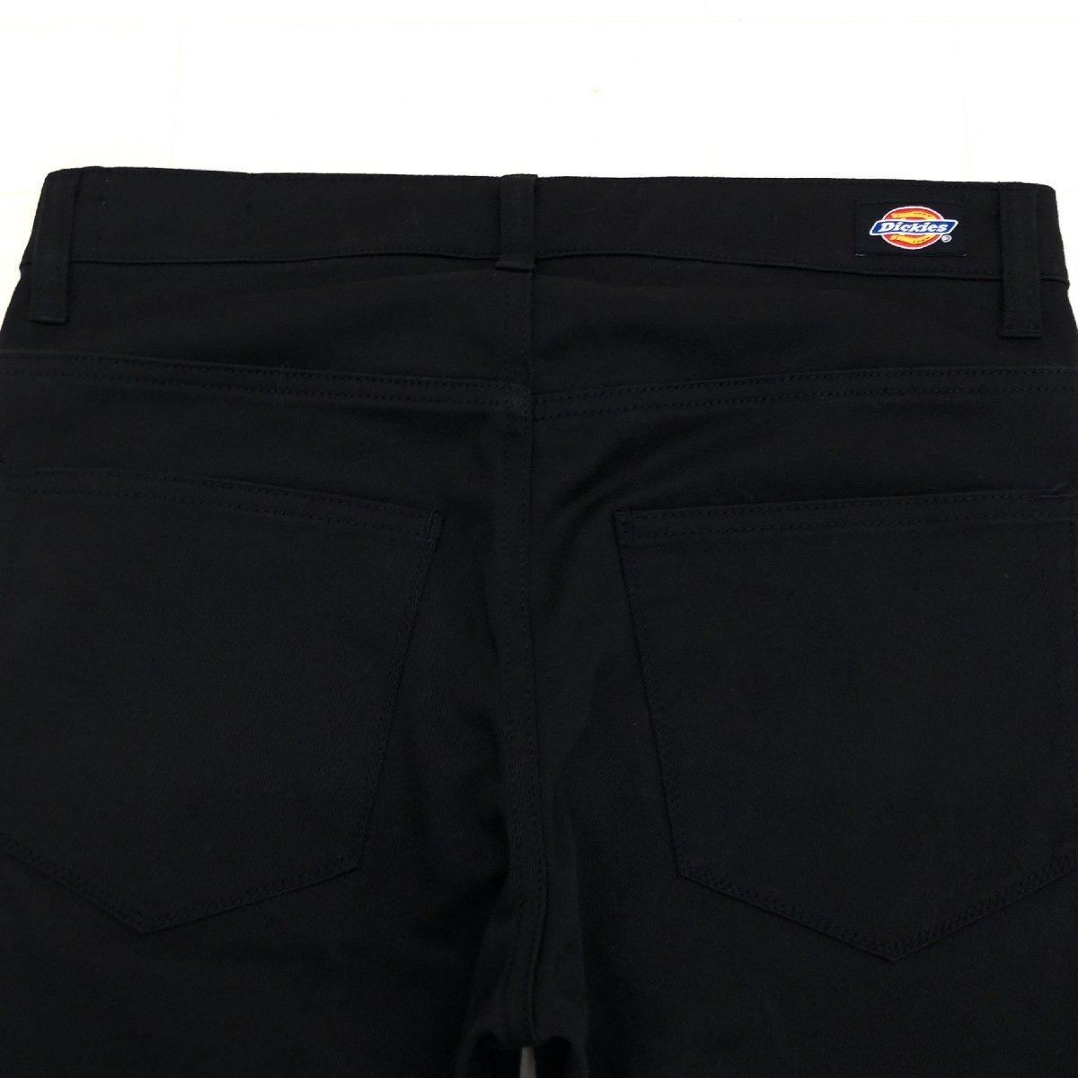 美品 Dickies×NANO UNIVERSE ディッキーズ ナノユニバース TCツイル ストレッチ スキニー ワークパンツ S w76 黒 ブラック チノパンツの画像9