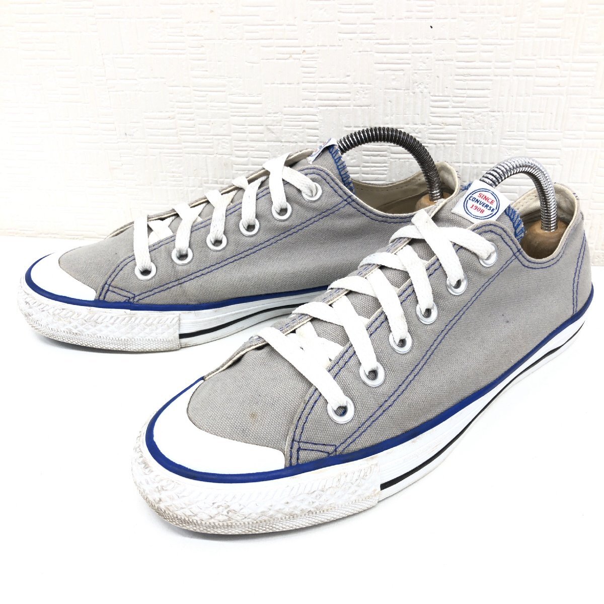 ●CONVERSE コンバース キャンバス ローカット スニーカー 24.5cm グレー系 オールスター ALL STAR ユニセックス レディース メンズ_画像1