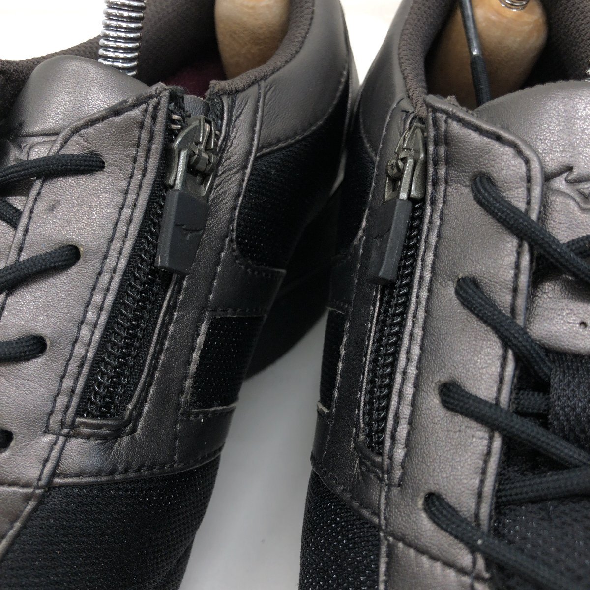 * beautiful goods Mizuno Mizuno Wedge sole walking shoes 23.5cm EEE black black sneakers comfort health shoes lady's for women 