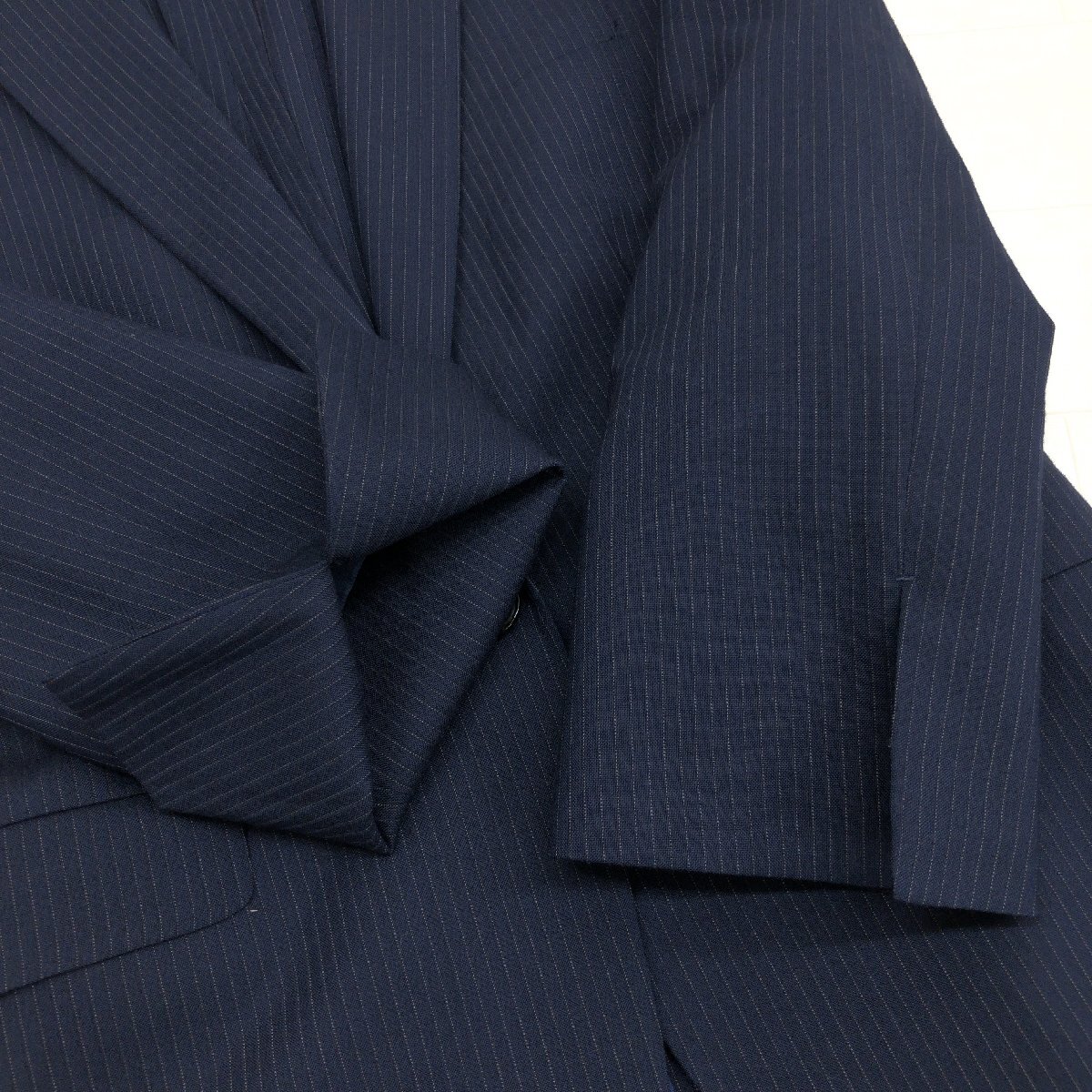 ●ORIHICA RHYME オリヒカ ウォッシャブル 1B スカートスーツ 7(S) 濃紺 ネイビー ジャケット 七分袖 春夏用 国内正規品 レディース 女性用の画像6