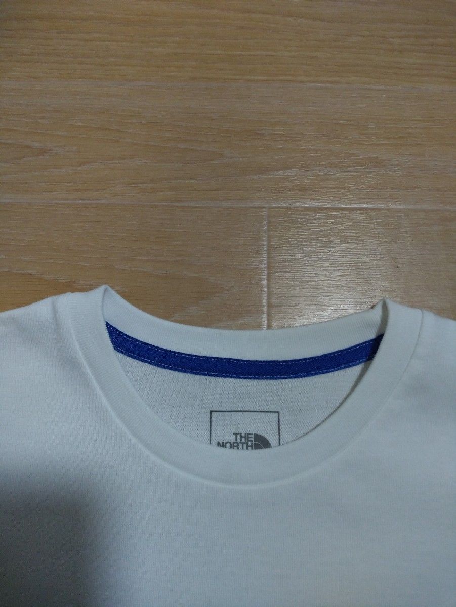 ノースフェイスTシャツ、前面スクエアBoxロゴ半袖Tシャツ【レディースMサイズ】