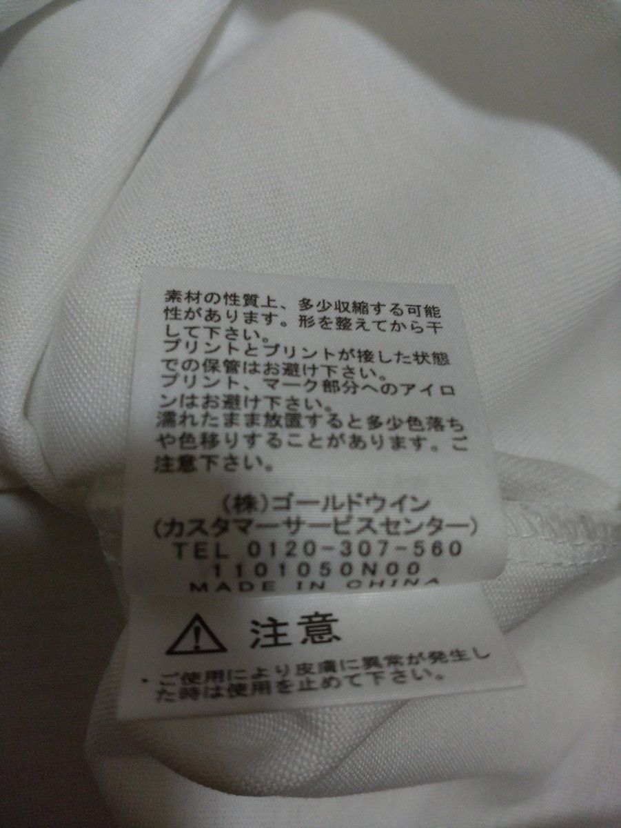 ノースフェイスTシャツ、前面スクエアBoxロゴ半袖Tシャツ【レディースMサイズ】