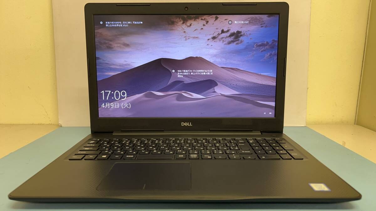 中古ノートパソコン★Windows10★DELL Core i3-7020U/@2.30GHz/4GB/HDD 320GB/15インチ以上★