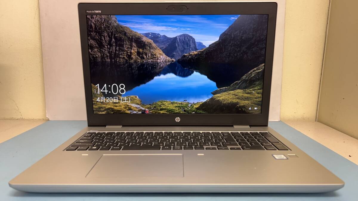 中古ノートパソコン★Windows10★hp Core i5-8265U/@1.80GHz/8GB/SSD 240GB/15インチ以上★の画像1