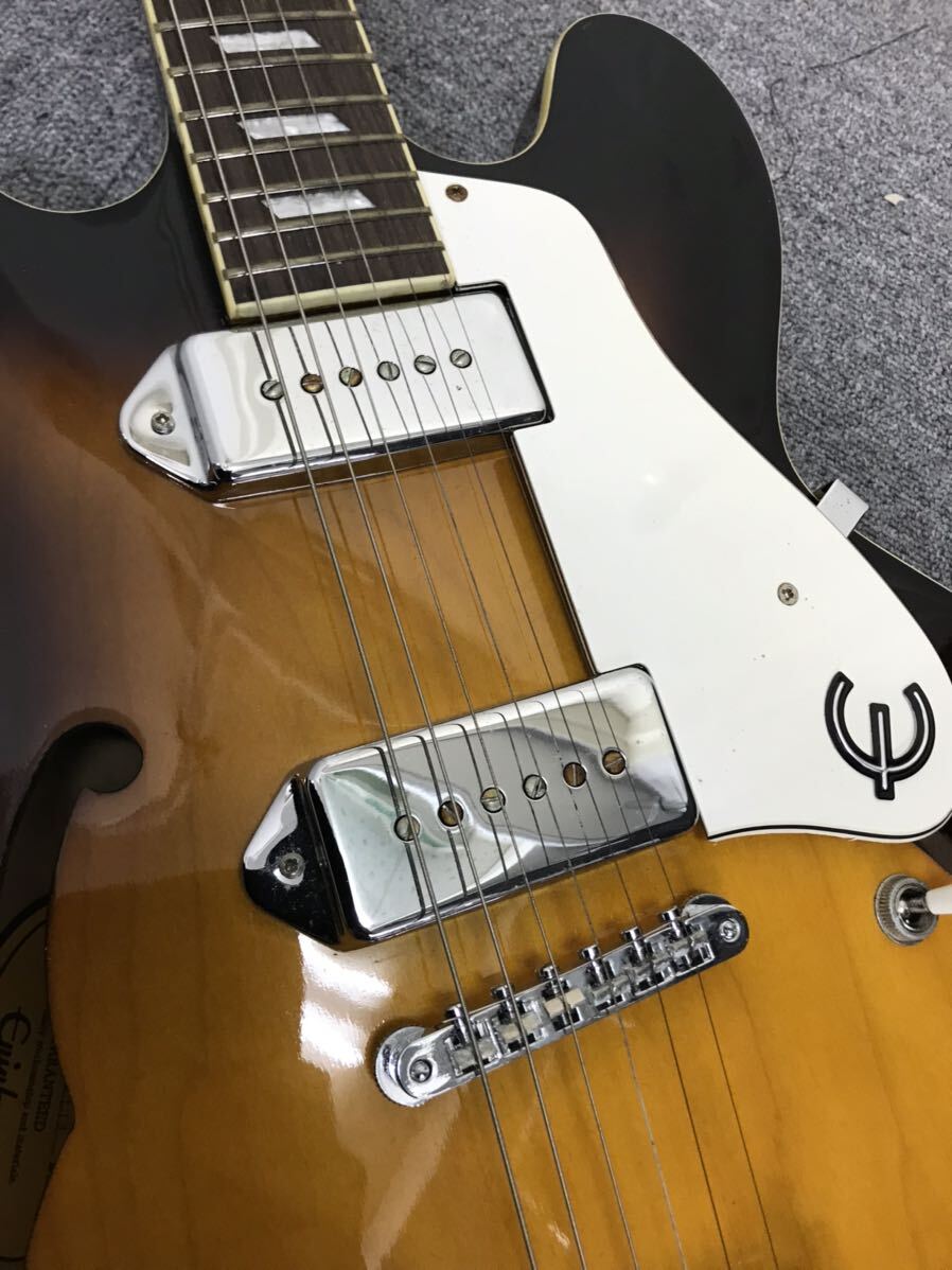 【a3】 Epiphone CASINO VS エピフォン エレキギター JUNK y4177 1619-28の画像6