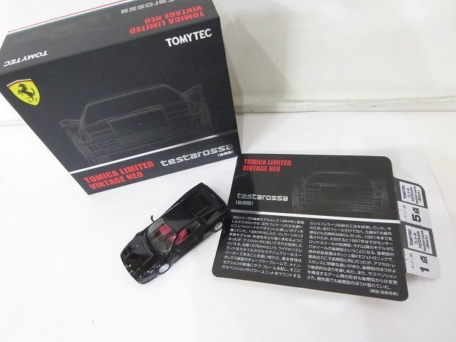 トミーテック [TOMYTEC] フェラーリ・テスタロッサ Ferrari Testarossa 後期型 ミニカー ヴィンテージ ネオ 1/64 ブラック /未使用品 V7.3_商品全体