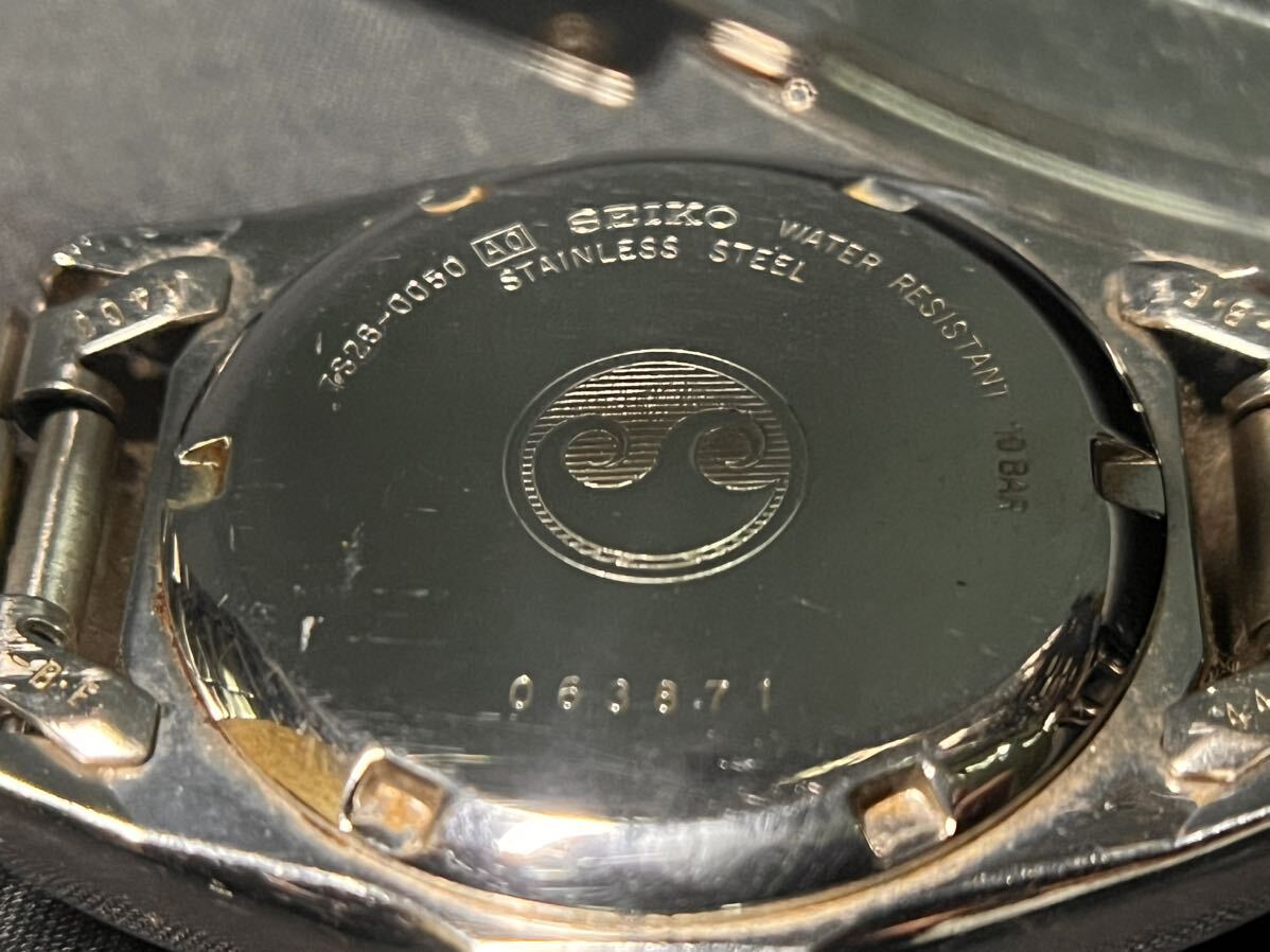 SEIKO セイコー 7S26-0050 ダイバー 黒文字盤 デイデイト メンズ腕時計 稼働 AT 自動巻き の画像8