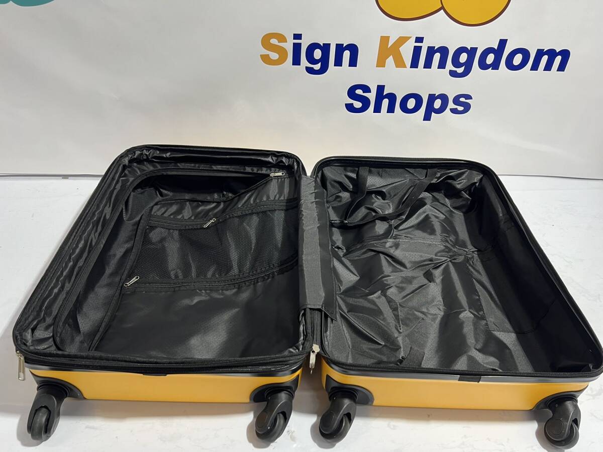 スーツケース　Mサイズ　カラー　イエロー・ キャリーバック　キャリーケース　SC111-24_画像4
