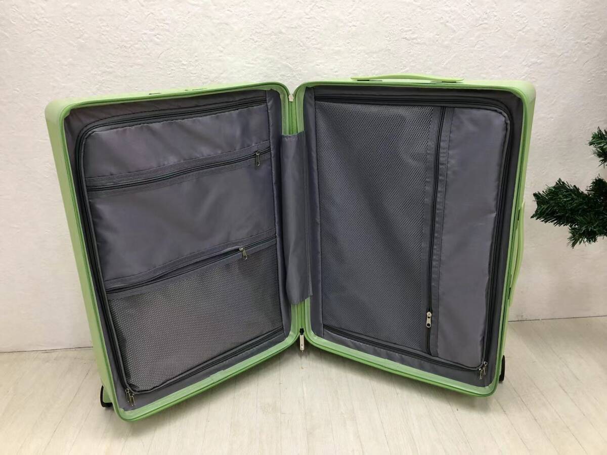 スーツケース　Mサイズ　グリーン　キャリーバック　キャリーケース　SC301-24-GN TJ62_画像2