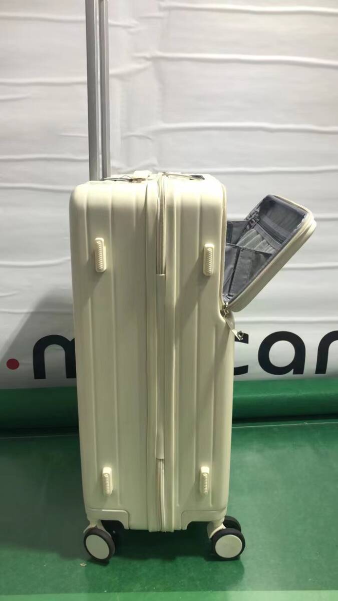 スーツケース　Mサイズ　ホワイト　キャリーバック　キャリーケース　SC110-24-WH TJ061_画像3