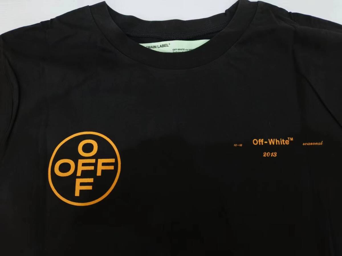 オフホワイト100％本物 OFF-WHITE Tシャツ サイズM MADE IN PORTUGAL  ラバータグ有の画像2