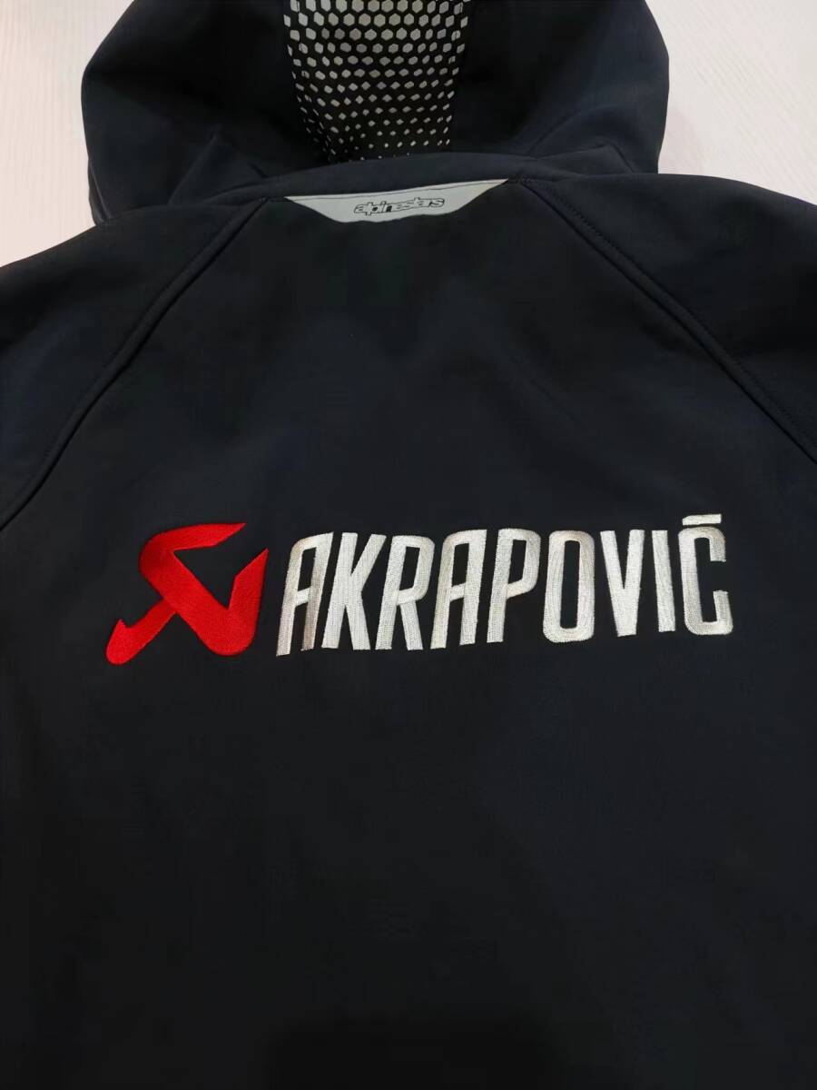 【新品】 AKRAPOVIC alpinestars アルパインスターズ ジャケット アクラポビッチ パーカー Lサイズ の画像8