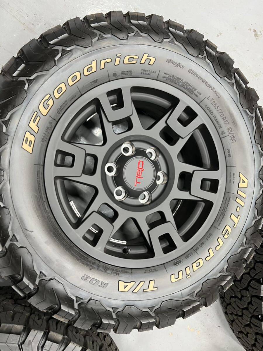 USトヨタ 純正品 TRDホイール 17インチ ＋ BFGoodrich All-TerrainT/A KO2 265/70R17　４本セット　プラド　FJ　サーフ　ハイラックス_画像4