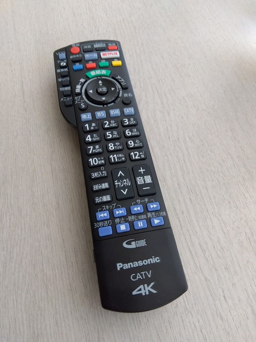 Panasonic 4K CATVリモコンN2QAYB001257中古美品！02