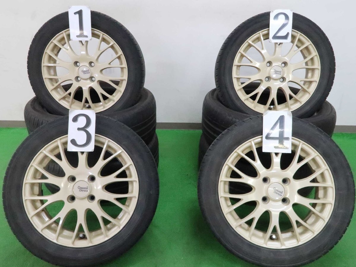 4本 Cawaii Decor 15インチ ラジアル DUNLOP エナセーブ EC300+ 165/60R15 ハスラー ソリオ デリカD2 キャストアクティバ カワイイデコル_配送料金は下記をご確認下さい。