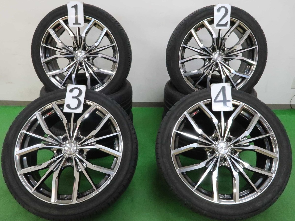 4本 weds レオニス LV 19インチ 8J +35 5H PCD114.3 ラジアル ヨコハマ エコス ES300 245/40R19 トヨタ アルファード ヴェルファイア 30 20_配送料金は下記をご確認下さい。