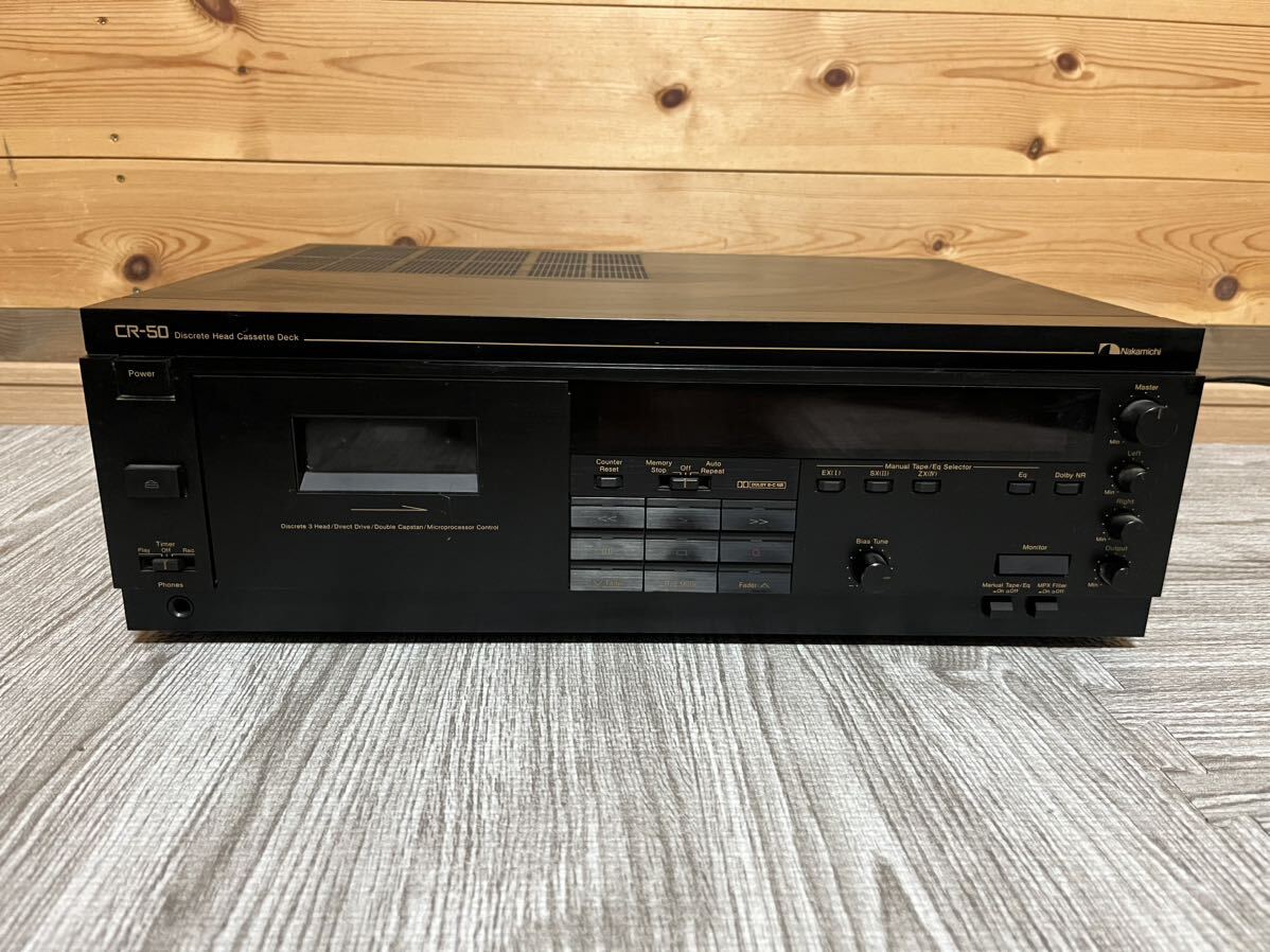 Nakamichi ナカミチ カセットデッキ CR-50 Discrete Head 通電、簡易動作確認済みの画像1