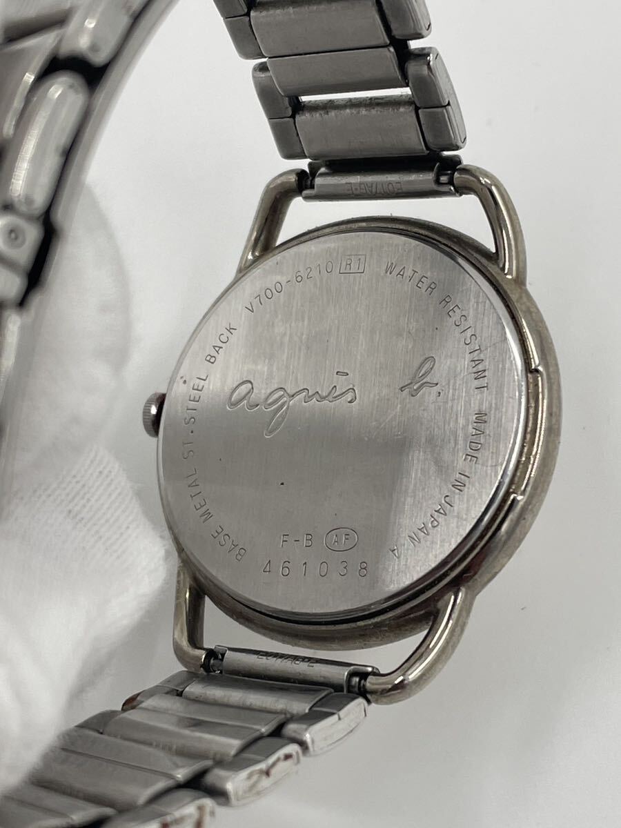 アニエスベー Agnes b. 腕時計 V700-6210 動作品 クォーツ の画像2