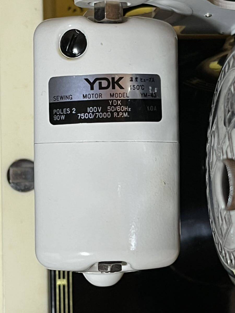 JUKI アンティークミシン HA-1 モーター YDK YM-43 手工芸 裁縫 昭和レトロ 稼働品の画像6