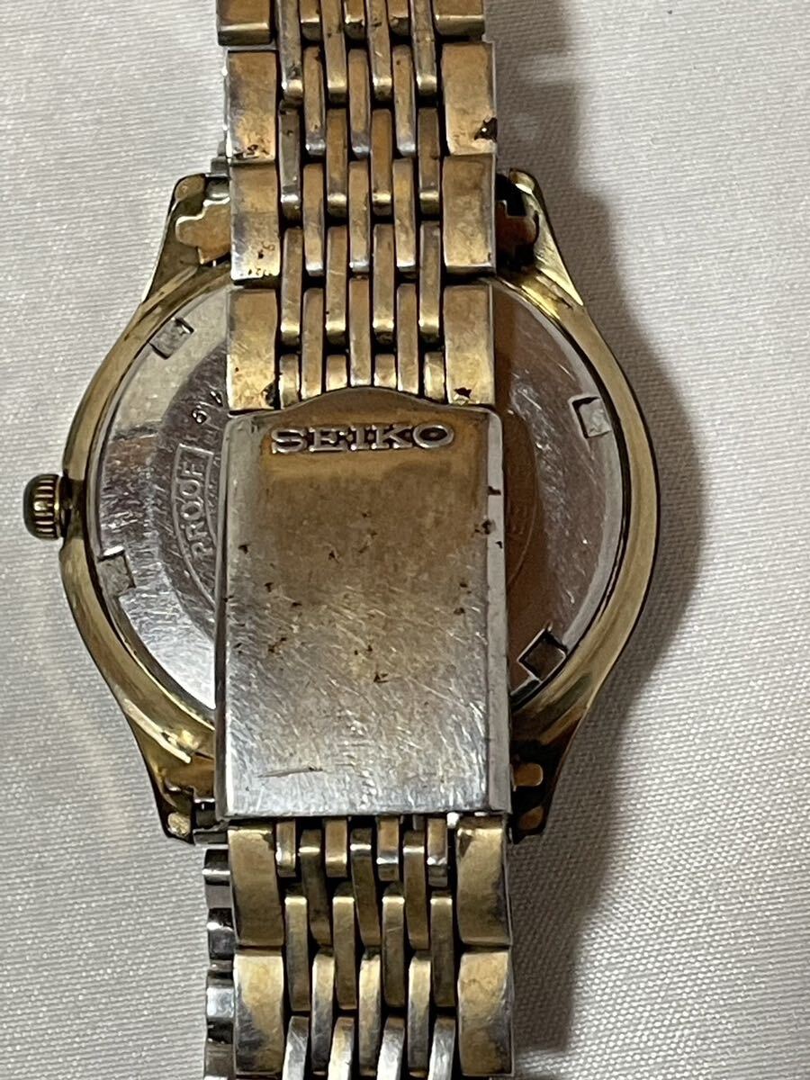 SEIKO BUSINESS-A 27石 デイト 8346-9000 自動巻 稼働品 セイコー 腕時計の画像4