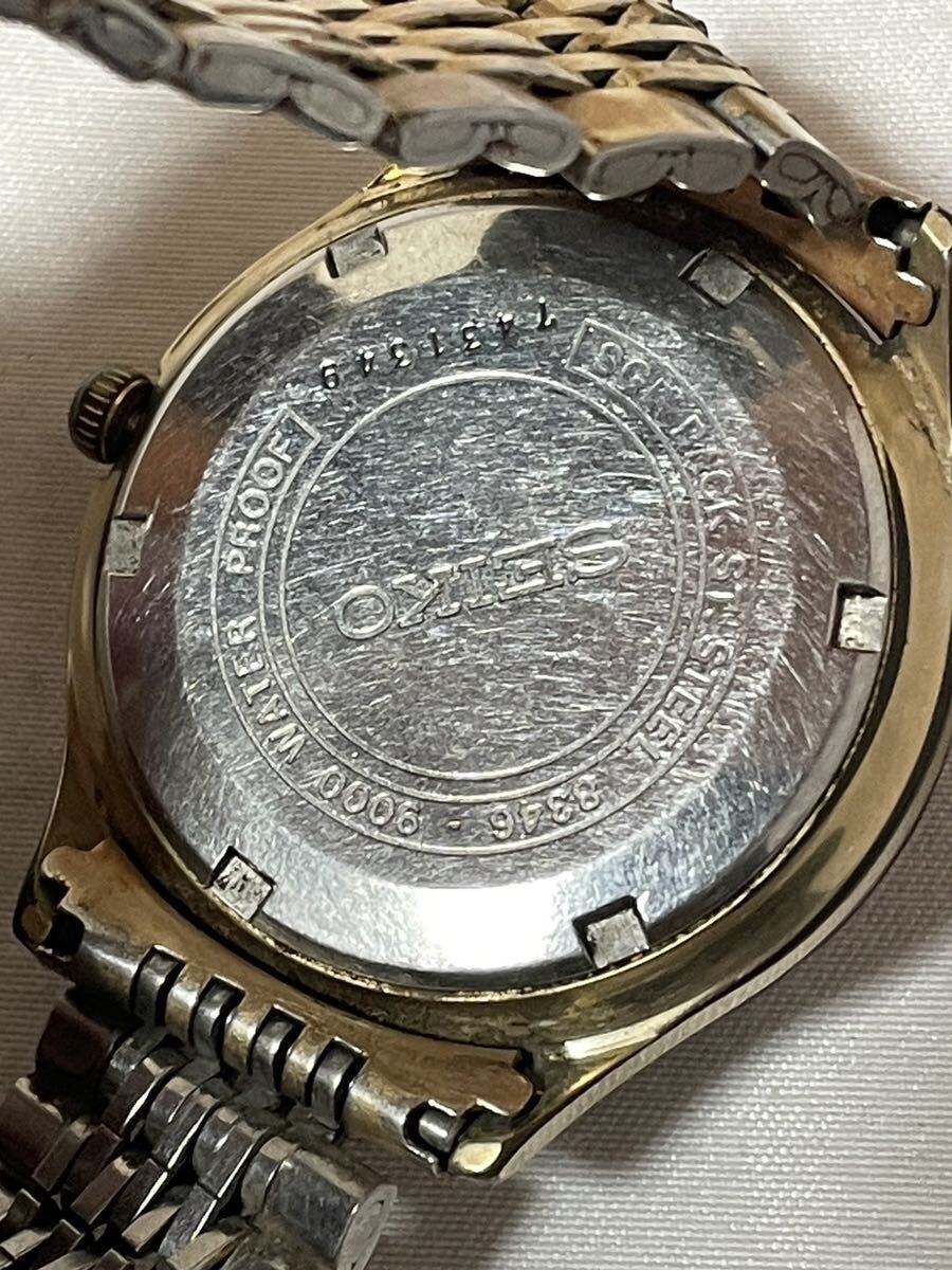 SEIKO BUSINESS-A 27石 デイト 8346-9000 自動巻 稼働品 セイコー 腕時計の画像2