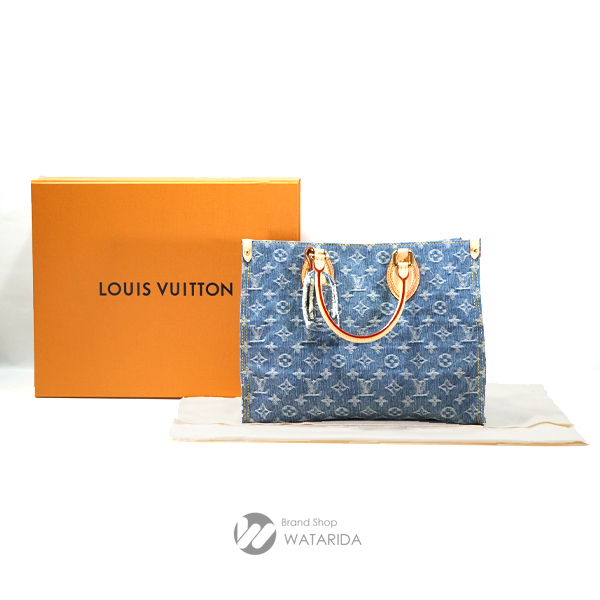 ルイヴィトン Louis Vuitton バッグ オンザゴー MM M46871 モノグラム デニム ブルー LV リミックス 箱・保付 未使用品 送料無料_画像8