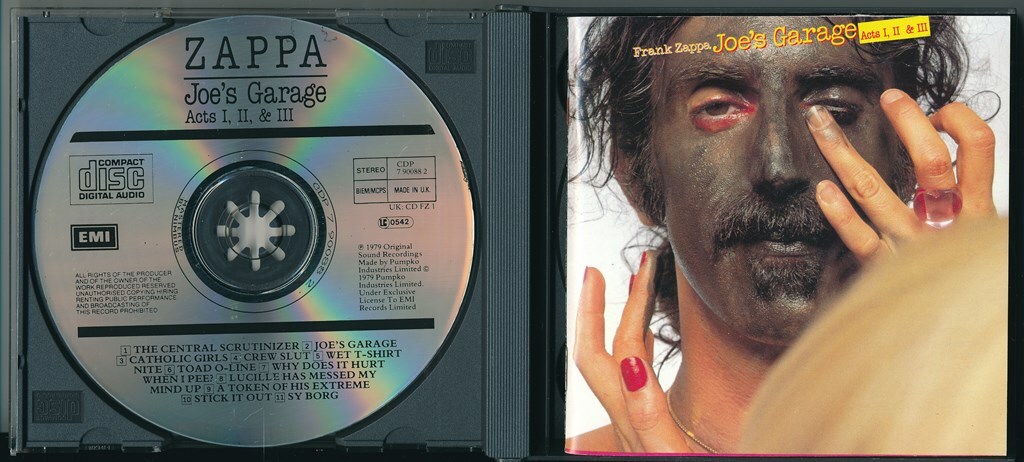 フランク・ザッパ / FRANK ZAPPA / JOE'S GARAGE ACTS I, II & III /UK盤/中古2CD!!69548/C_画像2