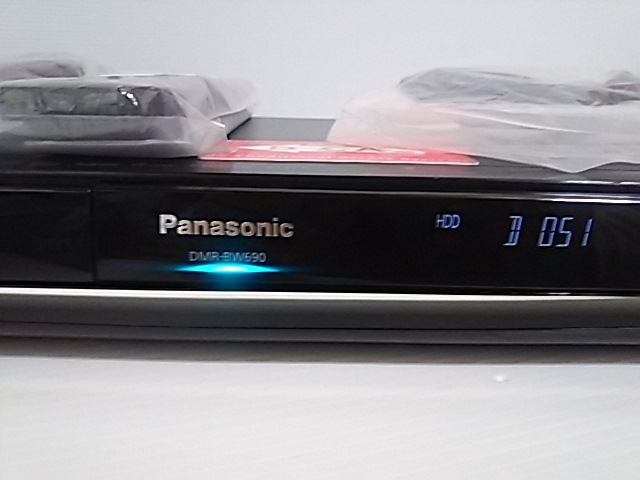  Panasonic DMR-BW690 Blue-ray recorder 500GB(2 number collection W video recording ) digital broadcasting *BS*CS new goods remote control attaching { service being completed * full maintenance goods }