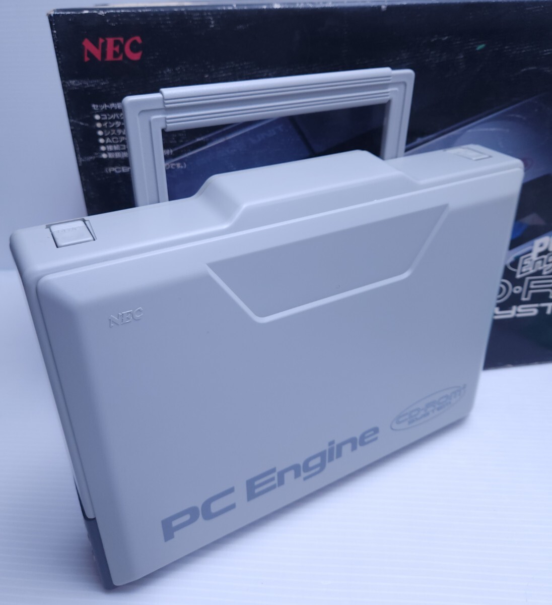 美品 動作品 NEC PC Engine PCエンジン PI-TG001 本体 コントローラー レトロゲーム CD-ROM2+インターフェイスユニット箱付セット(M-82)の画像5