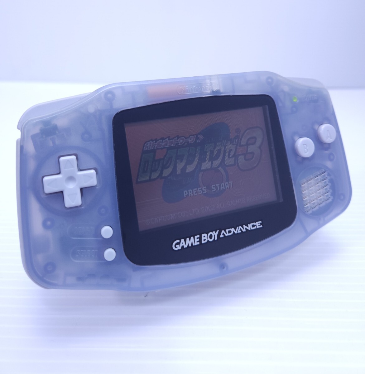  beautiful goods / operation goods / rare goods Game Boy Advance AGB-001 clear blue body + game soft set Game boy Advance GBA(H-189)