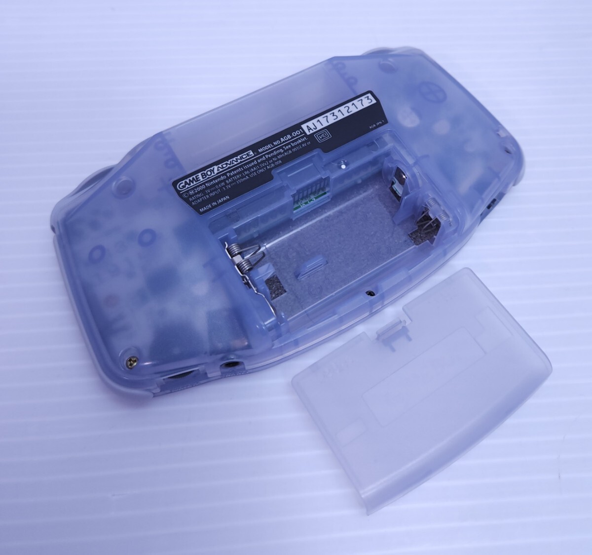  beautiful goods / operation goods / rare goods Game Boy Advance AGB-001 clear blue body + game soft set Game boy Advance GBA(H-189)