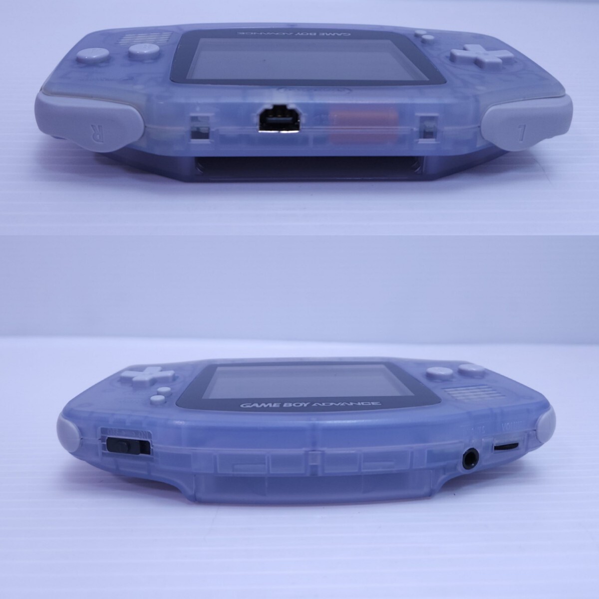  beautiful goods / operation goods / rare goods Game Boy Advance AGB-001 clear blue body + game soft set Game boy Advance GBA(H-189)