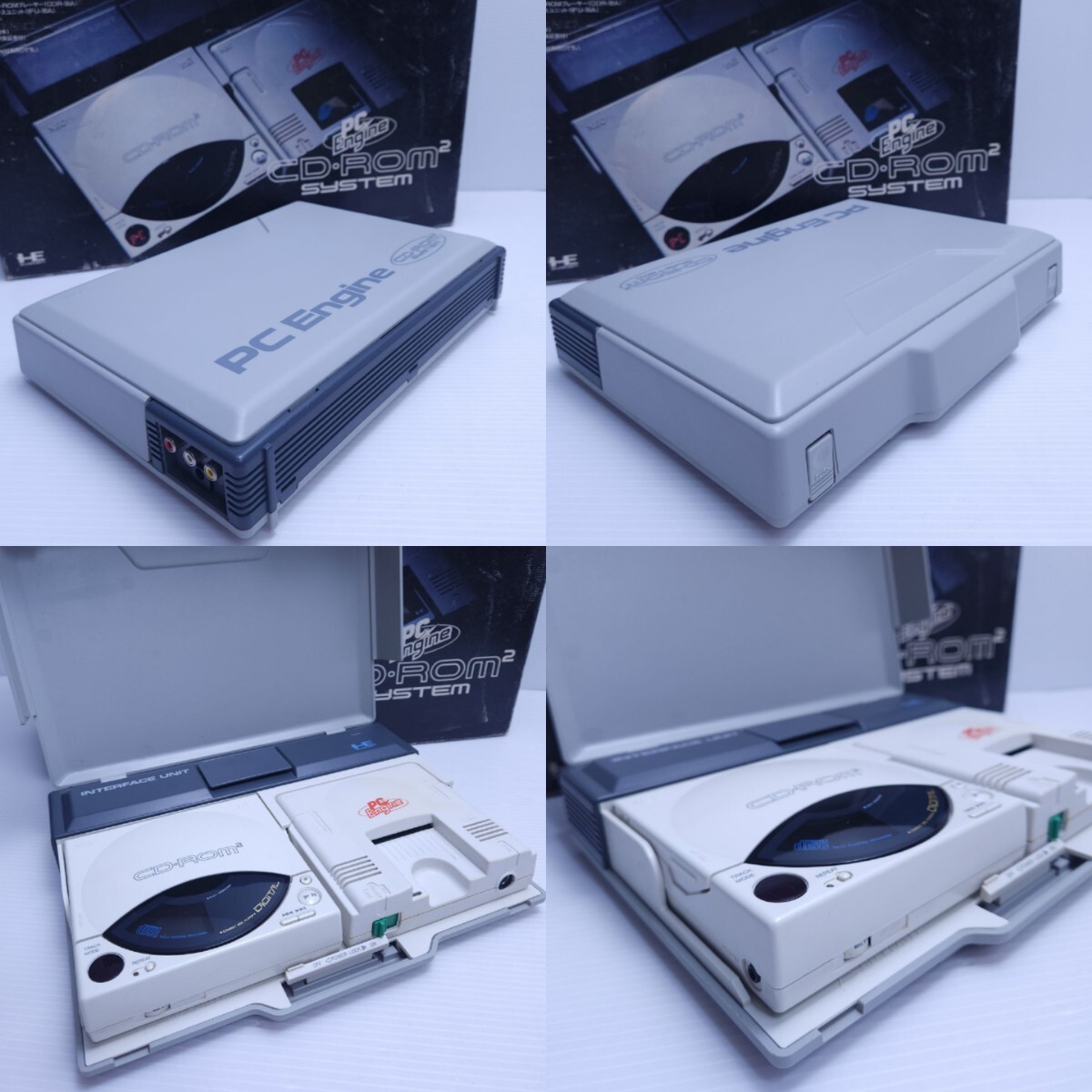 美品 動作品 NEC PC Engine PCエンジン PI-TG001 本体 コントローラー レトロゲーム CD-ROM2+インターフェイスユニット箱付セット(M-82)の画像9
