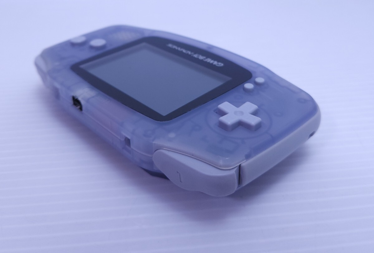  beautiful goods / operation goods / rare goods Game Boy Advance AGB-001 clear blue body + game soft set Game boy Advance GBA(H-189)