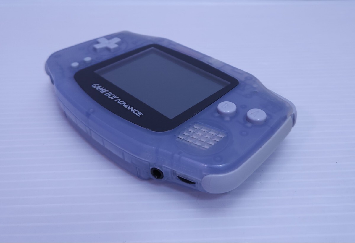  beautiful goods / operation goods / rare goods Game Boy Advance AGB-001 clear blue body + game soft set Game boy Advance GBA(H-189)