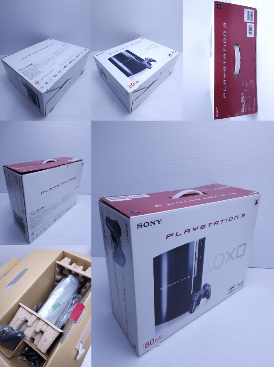 美品/ 動作品 PS3 本体 プレステ3プレイステーション3 PlayStation3 CECHL00 FW4.70 80GB/コントローラ/ゲームソフトAV セット 箱付 (M-84)の画像10