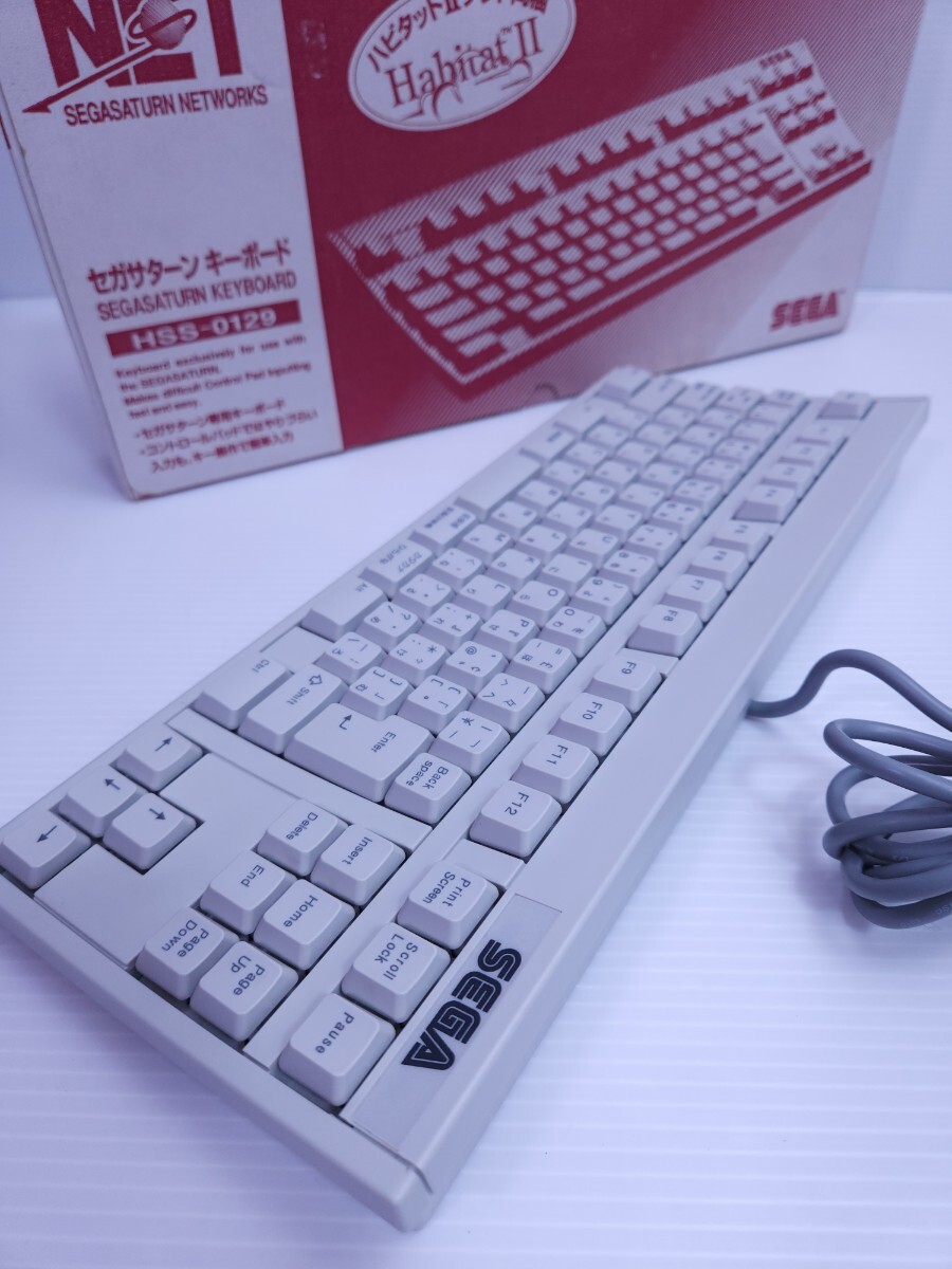 美品/ 動作品 セガサターン SS キーボード コントローラ 本体 HSS-0129 箱付 希少品 (H-131)の画像5