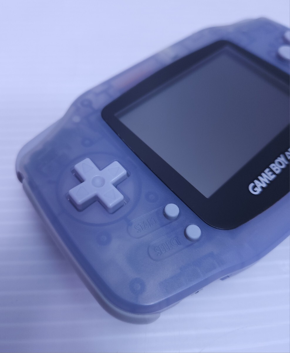  beautiful goods / operation goods / rare goods Game Boy Advance AGB-001 clear blue body + game soft set Game boy Advance GBA(H-189)