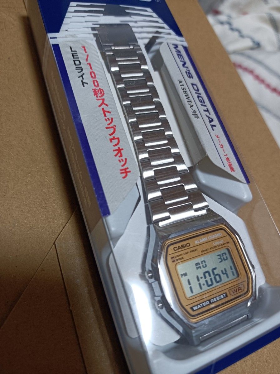 【新品・未使用】CASIO A158WE チープカシオ A-158WEA-9JF メンズ＆レディース 腕時計