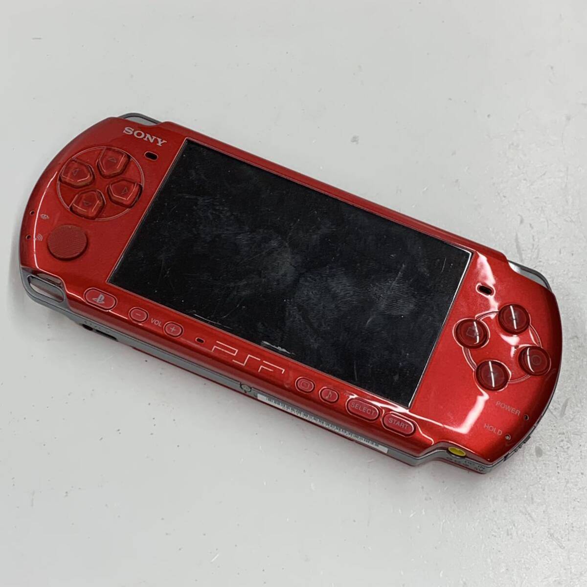 SONY PSP PSP-3000 赤 プレイステーション ポータブル バッテリー無 