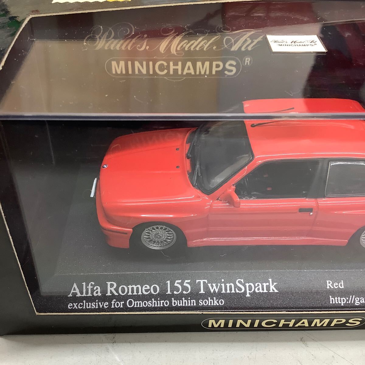 ⑦ MINICHAMPS ミニチャンプス アルファロメオ 155 TwinSpark ツインスパーク 1/43 ミニカーの画像2