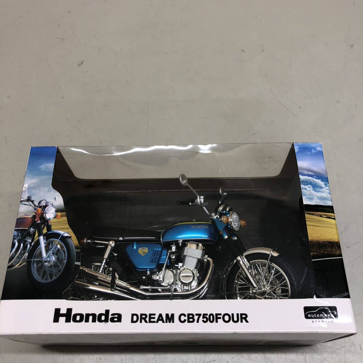 AUTOMAXX ホンダ ドリーム CB750FOUR 未開封 現状品 ミニカー スカイネット HONDA DREAMの画像2