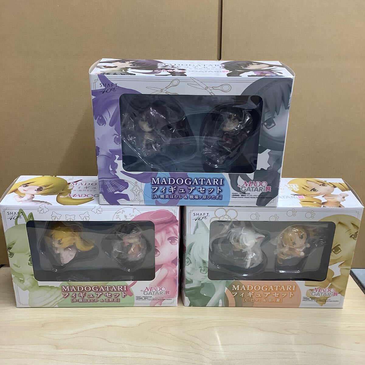 SHAFT 40th MADOGATARI フィギュアセット A B C 3点 MADOGATARI展 