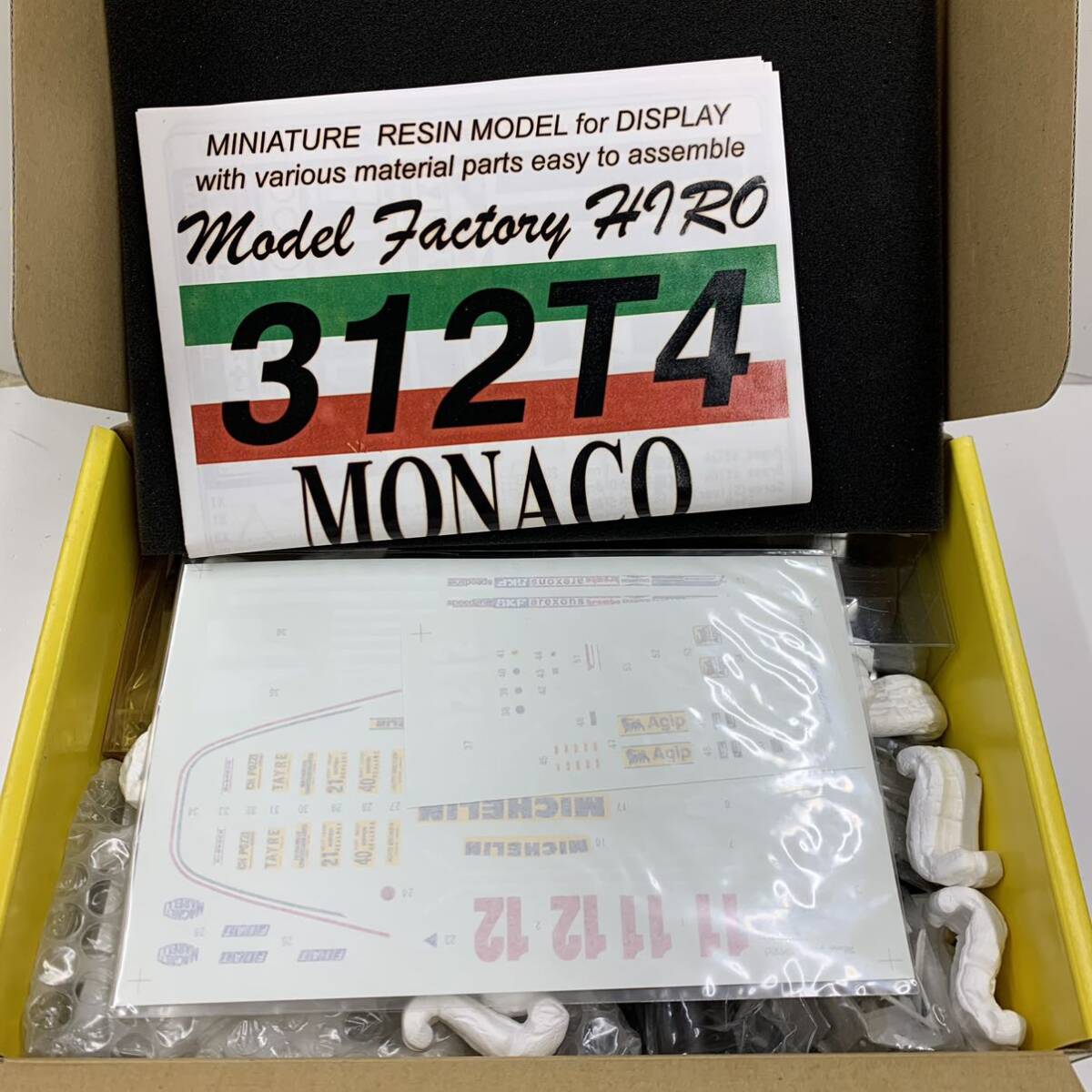 11 モデルファクトリーHIRO 312T4 MONACO モナコ 1/24 江戸工房廣ガレージキット メタルキット 未組立品 の画像2