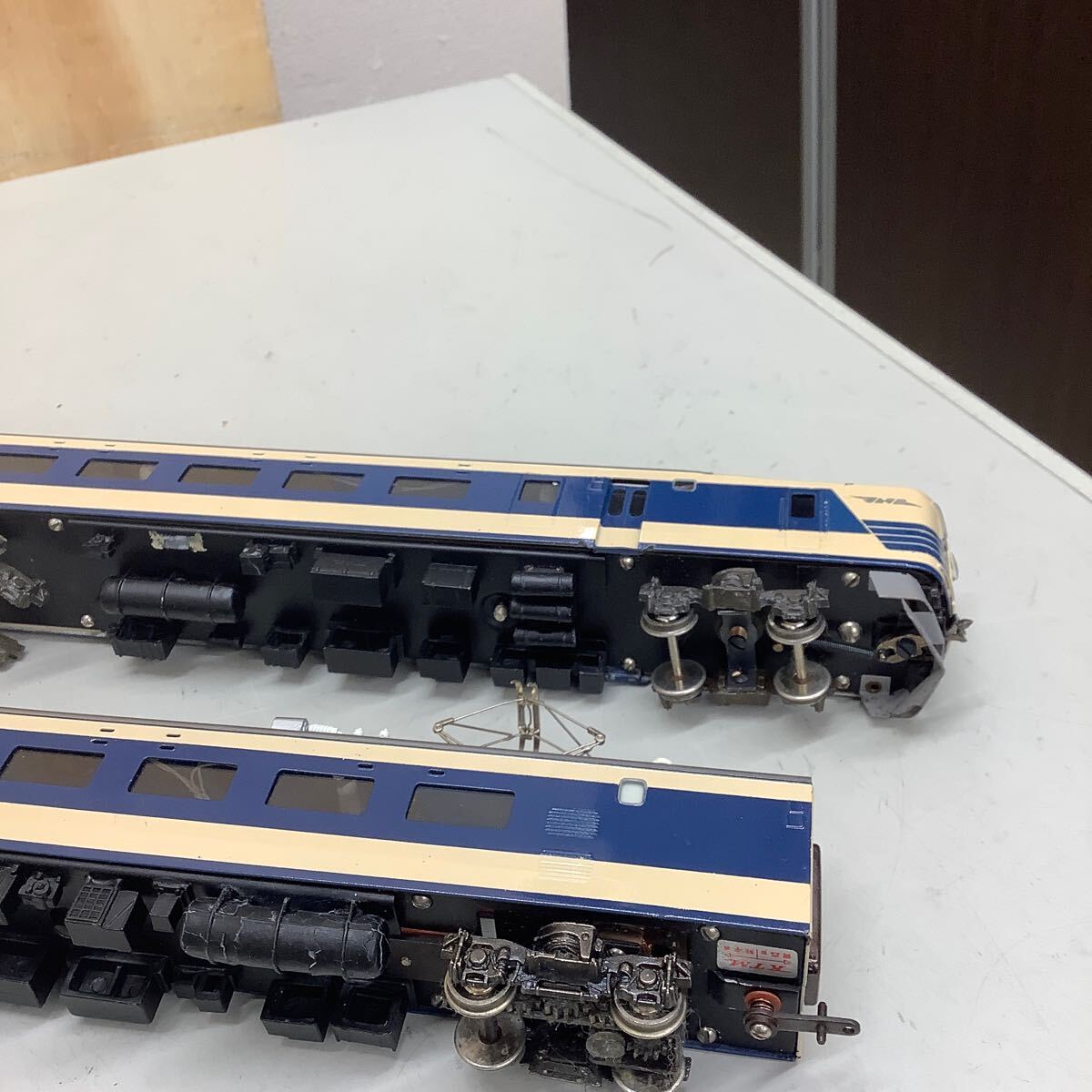 (16) KTM 580系 特急列車 3両 まとめて HOゲージ 鉄道模型 現状品 ジャンク_画像8