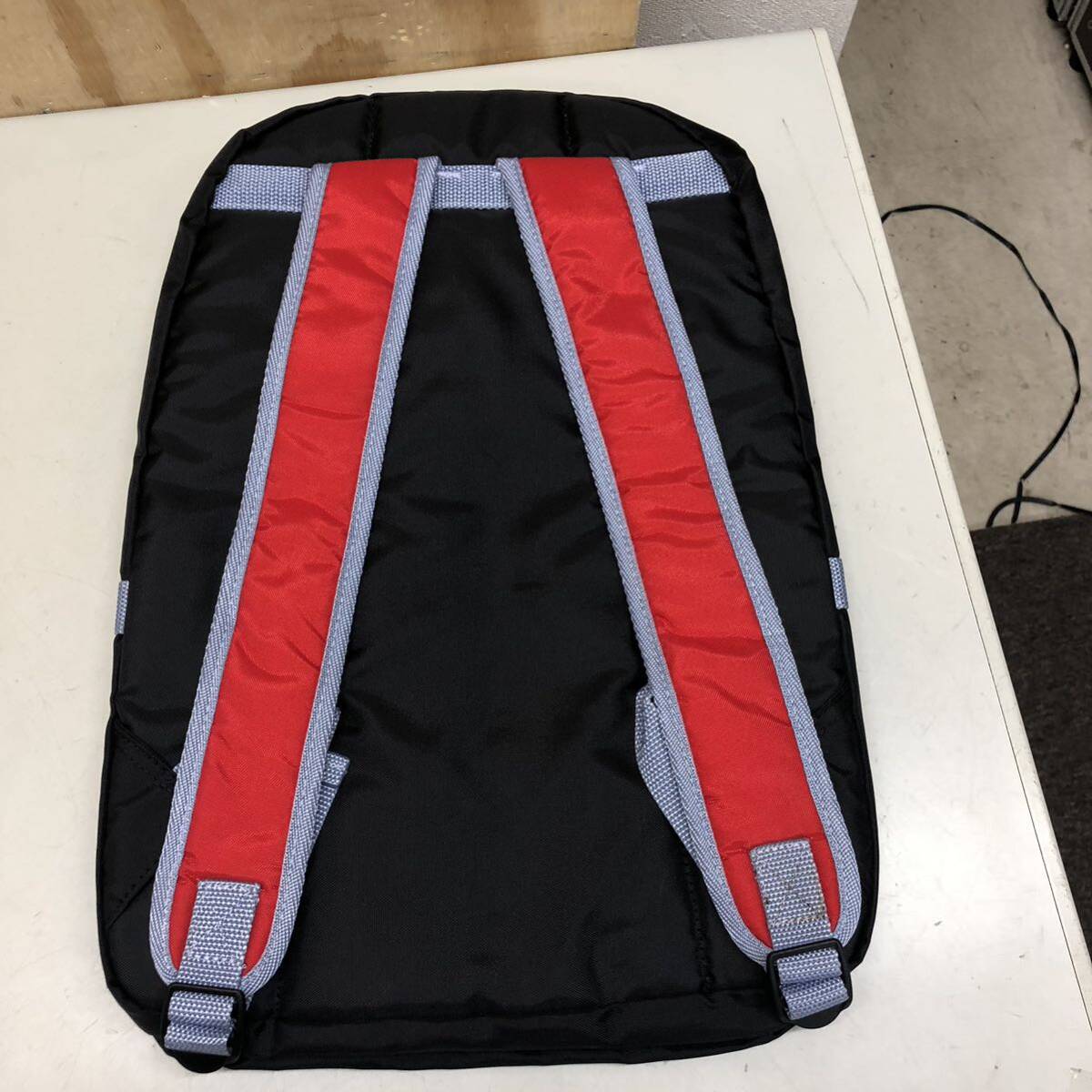 23 mizuno ラケットバッグ バックパック 赤 中古 未使用 長期保管品 テニス tennis bag ラケット リュック_画像2