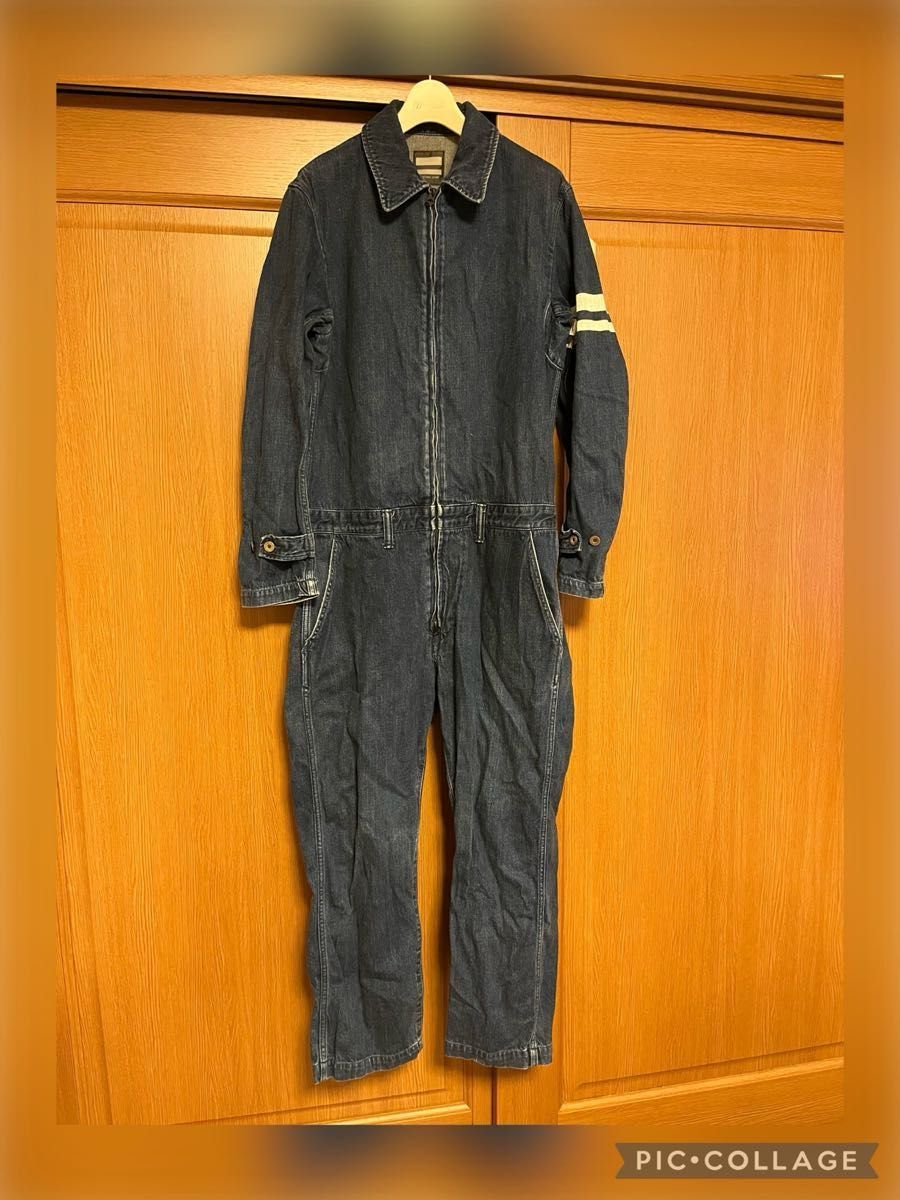 桃太郎ジーンズ デニム ジャンプスーツ 40 MOMOTARO JEANS 長袖 桃太郎ジーンズ デニム ジャンプスーツ 40 MOMOTARO JEANS 長袖